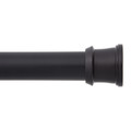 Kenney Mfg No Tools Shower Curtain Rod, 42-72", Black KN609C/5V1H